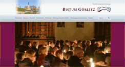 Desktop Screenshot of bistum-goerlitz.de